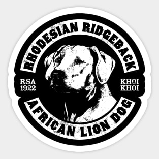 Rhodesian Ridgeback Logo Sticker